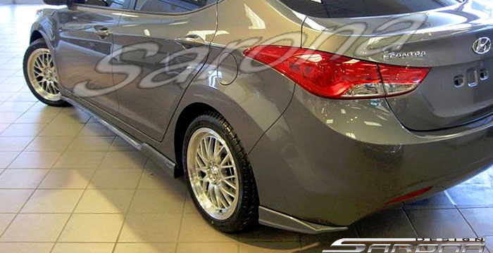 Custom Hyundai Elantra  Sedan Side Skirts (2011 - 2013) - Call for price (Part #HY-006-SS)